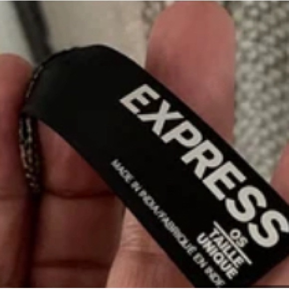 Express gray/White poncho one size fits all - Picture 5 of 5